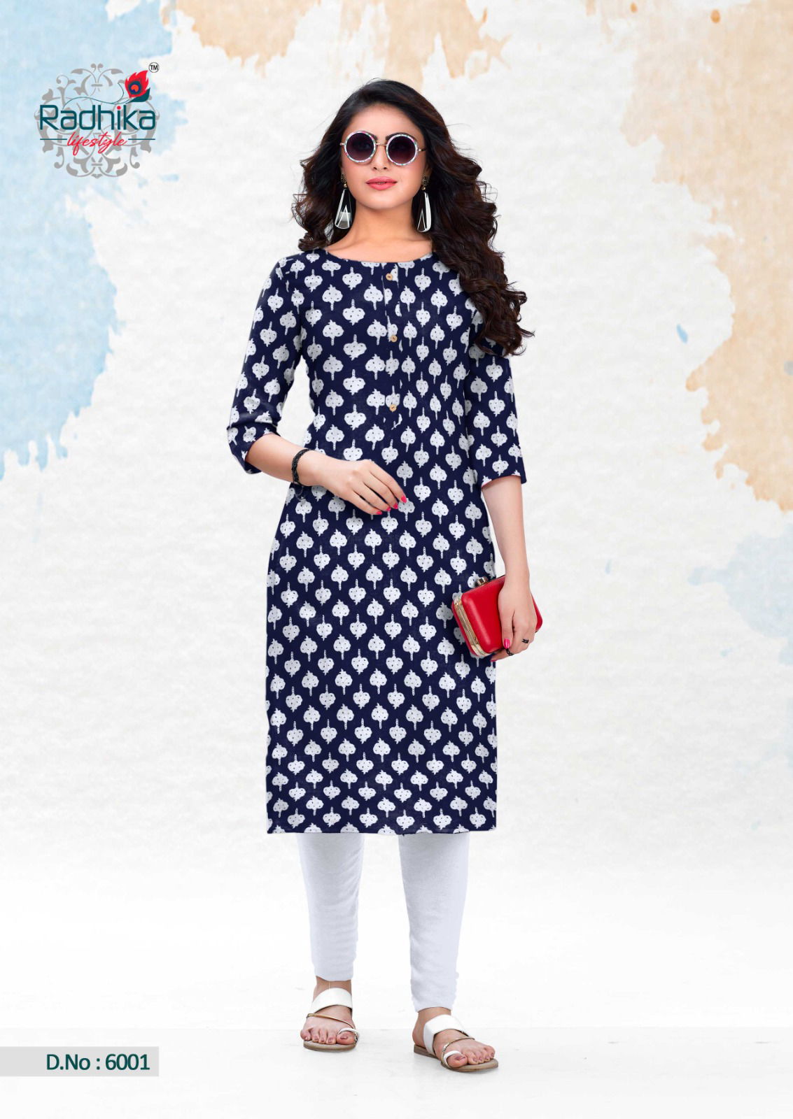 Traditional Vol 6 By Radhika Desginer Cotton Kurtis Wholesale Market In Surat
